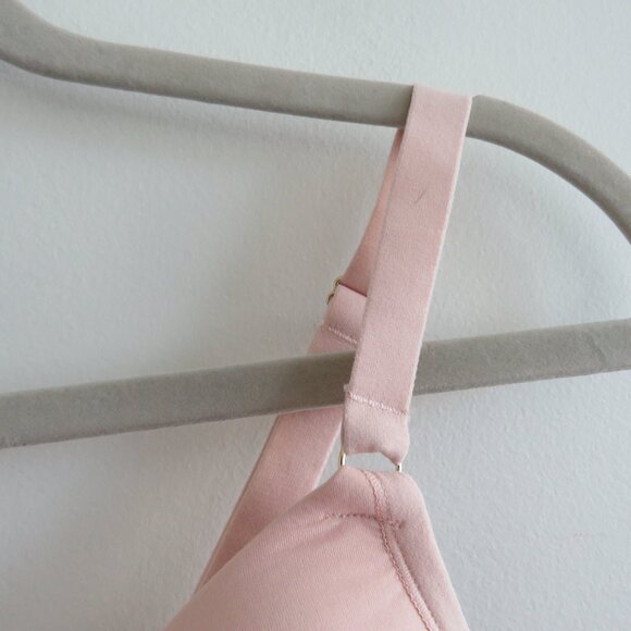 NATORI Bliss Perfection Unlined Underwired Lace Bra in Rose Beige - Size 36DD - Picture 4 of 14